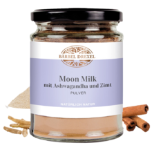 Moon Milk mit Ashwagandha und Zimt Pulver