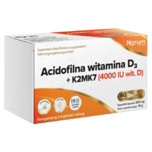 Narum Acidophiles Vitamin D3 + K2MK7 (4 000 IU Vit. D)